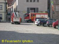 Auslösen der Brandmeldeanlage im Knauf-Museum in Iphofen