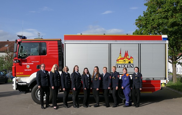 Frauen bei der FF Iphofen - Stand Mai 2025